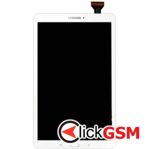 Piesa Piesa Display Cu Touchscreen Pentru Samsung Galaxy Tab E Alb P84