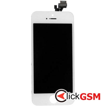 Display cu TouchScreen, Rama Alb Apple iPhone 5 fru