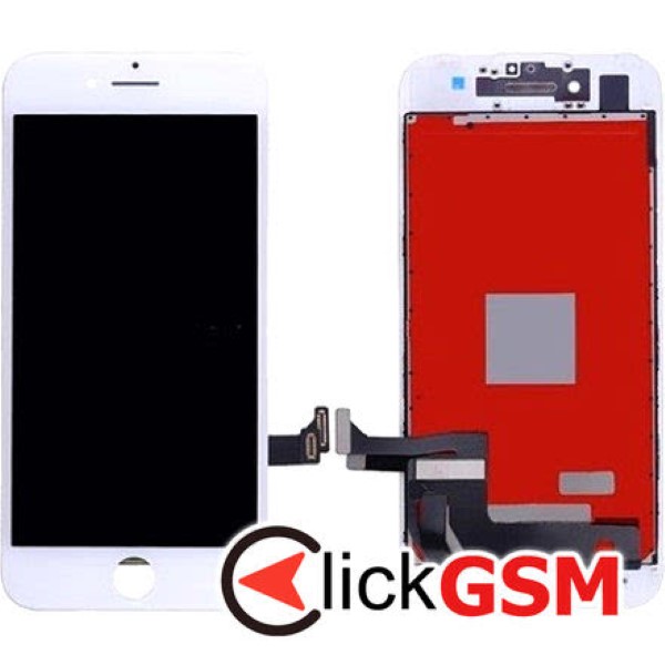Display cu TouchScreen, Rama Alb Apple iPhone 7 Plus 1t9y