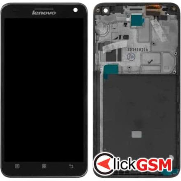 Piesa Display Cu Touchscreen Rama Pentru Lenovo S580 Negru 1iui