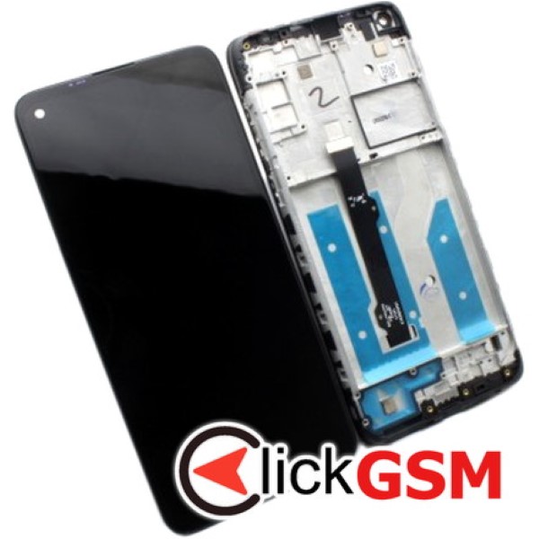 Piesa Display Cu Touchscreen Rama Pentru Motorola Moto G8 Negru 12hp