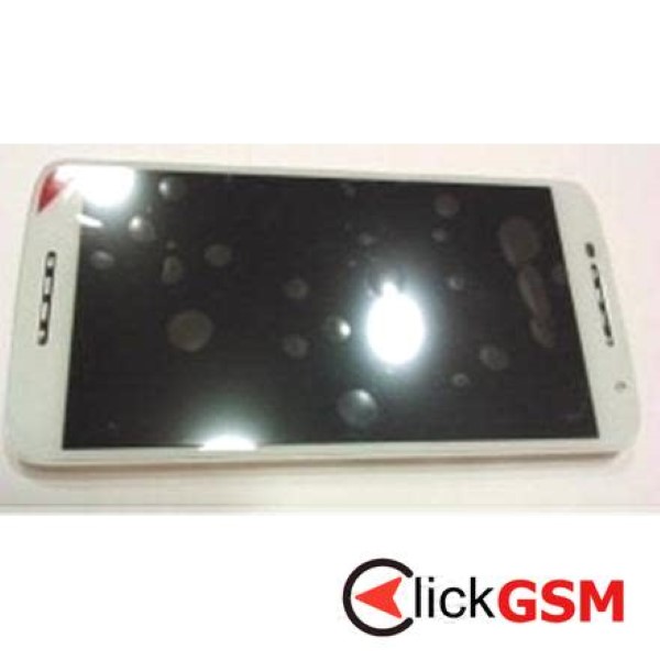 Piesa Display Cu Touchscreen Rama Pentru Motorola Moto X Play Alb 30dp