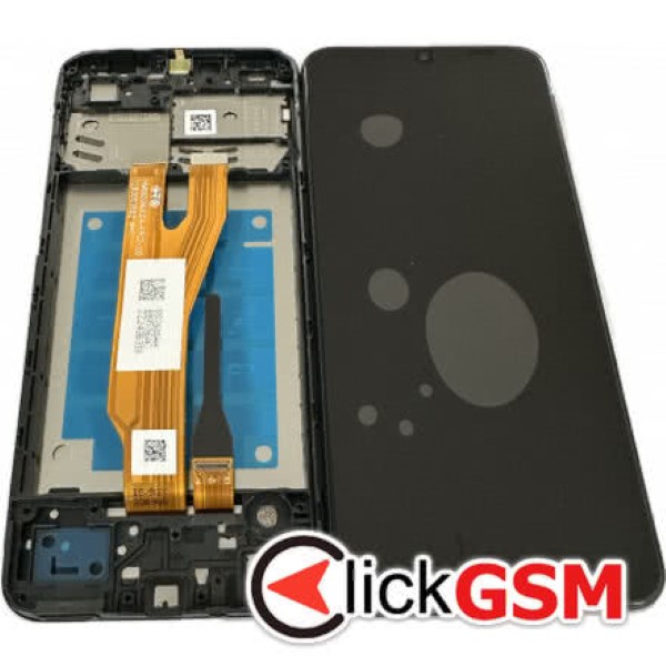 Piesa Display Cu Touchscreen Rama Pentru Samsung Galaxy A03 Core Negru 2dh0