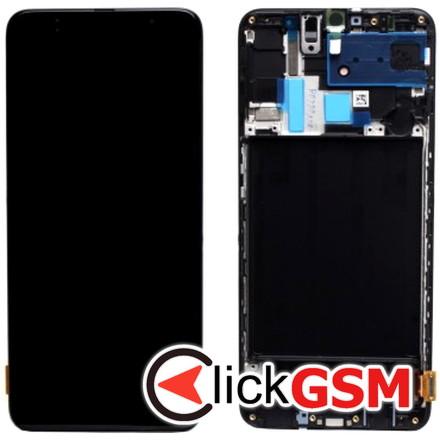 Display cu TouchScreen, Rama Negru Samsung Galaxy A70 p67