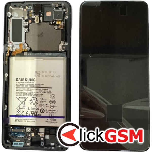 Piesa Display Cu Touchscreen Rama Pentru Samsung Galaxy S21+ 5g Negru Lr0