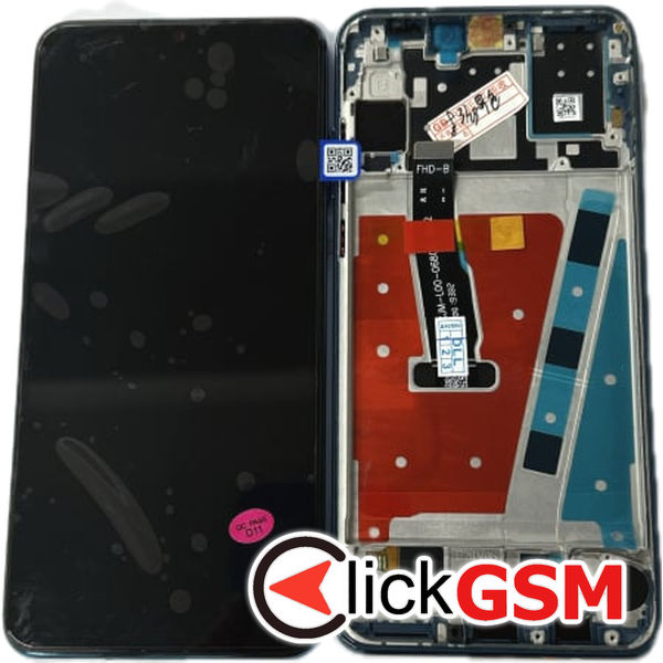 Piesa Display Cu Touchscreen Rama Si Baterie Alb Huawei P30 Lite 4mcs