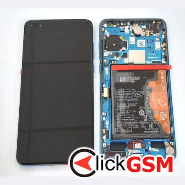 Piesa Display Cu Touchscreen Rama Si Baterie Albastru Huawei P40 G3h