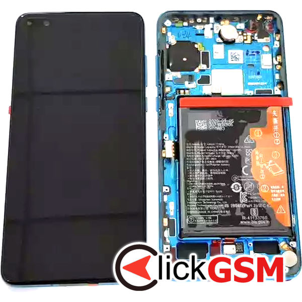 Piesa Display Cu Touchscreen Rama Si Baterie Negru Huawei P40 G3h