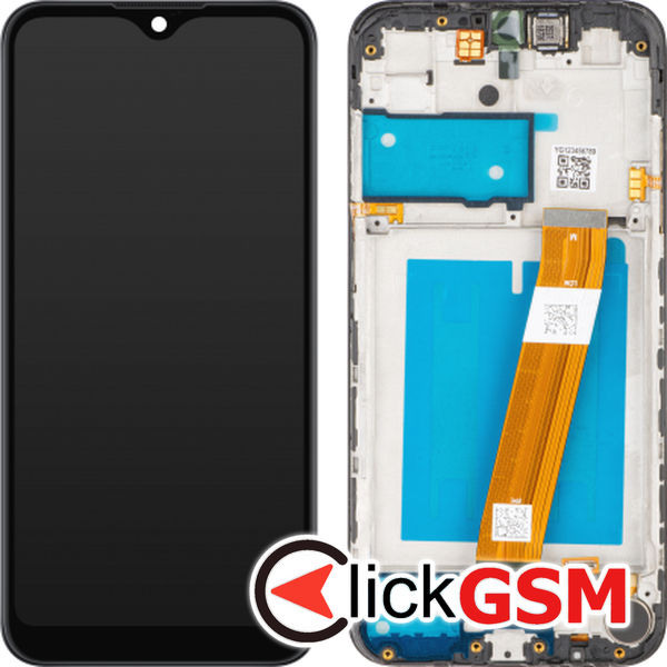 Piesa Piesa Display Cu Touchscreen Rama Si Baterie Negru Samsung Galaxy A01 4mbw