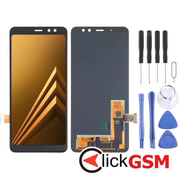 Piesa Display Cu Touchscreen Samsung Galaxy A8 2018 4f0w