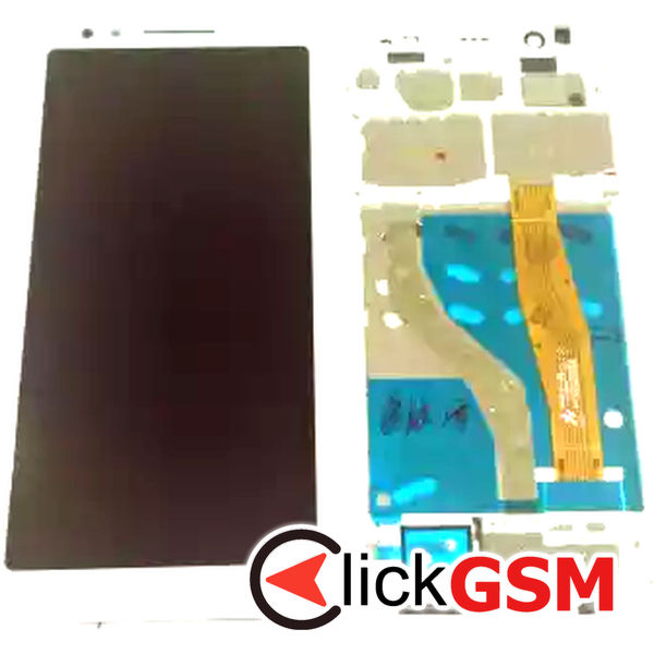 Piesa Display Cu Touchscreen Si Rama Alb Alcatel 3l 2prq