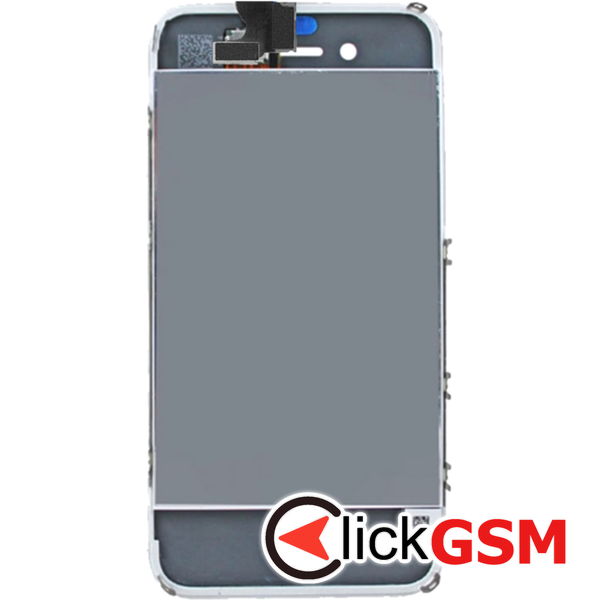 Piesa Display Cu Touchscreen Si Rama Alb Apple Iphone 4s 463y