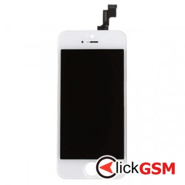 Piesa Display Cu Touchscreen Si Rama Alb Apple Iphone 5s 2w8q