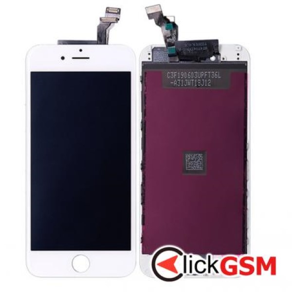 Piesa Display Cu Touchscreen Si Rama Alb Apple Iphone 6 2wbz