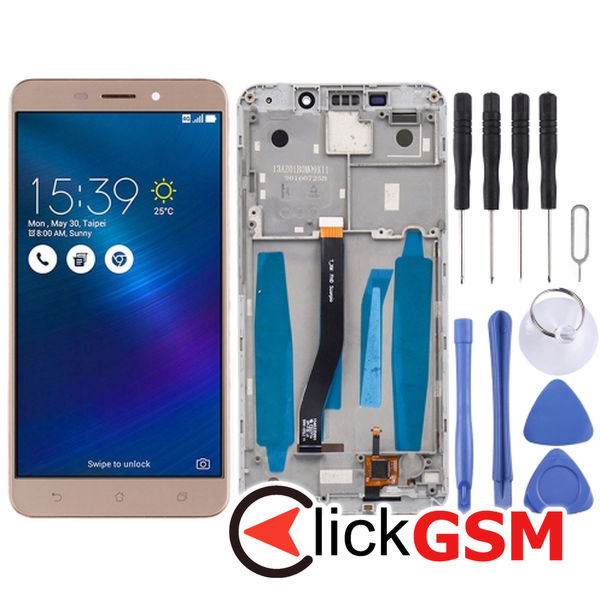 Piesa Display Cu Touchscreen Si Rama Alb Asus Zenfone 3 Laser 25a5