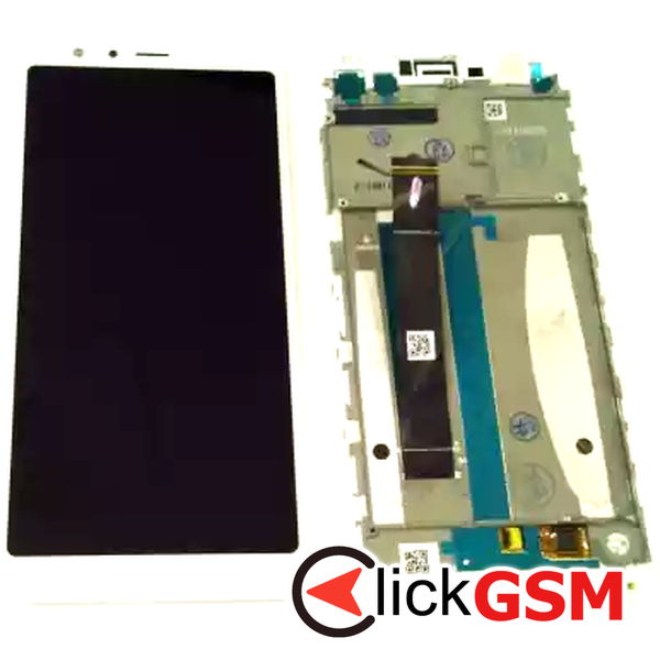 Piesa Piesa Display Cu Touchscreen Si Rama Alb Asus Zenfone Max Plus M1 4v3