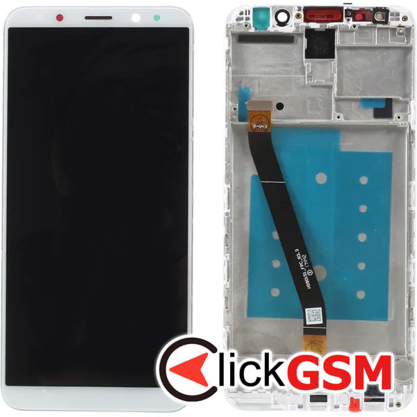 Piesa Display Cu Touchscreen Si Rama Alb Huawei Mate 10 Lite 4rfp