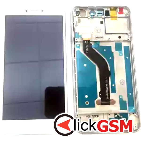 Piesa Display Cu Touchscreen Si Rama Alb Huawei P8 Lite 2017 2c3