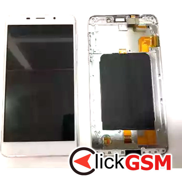 Piesa Display Cu Touchscreen Si Rama Alb Leagoo M8 27or