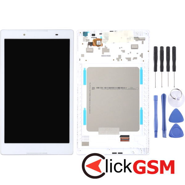 Piesa Display Cu Touchscreen Si Rama Alb Lenovo Tab 2 A8 2414