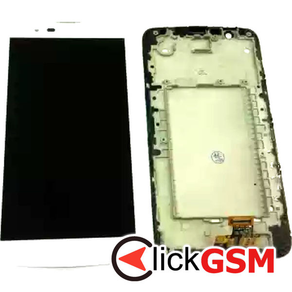 Piesa Display Cu Touchscreen Si Rama Alb Lg K10 1h2p