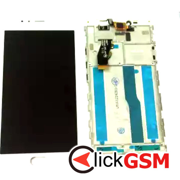 Piesa Display Cu Touchscreen Si Rama Alb Meizu M5s 2jnk