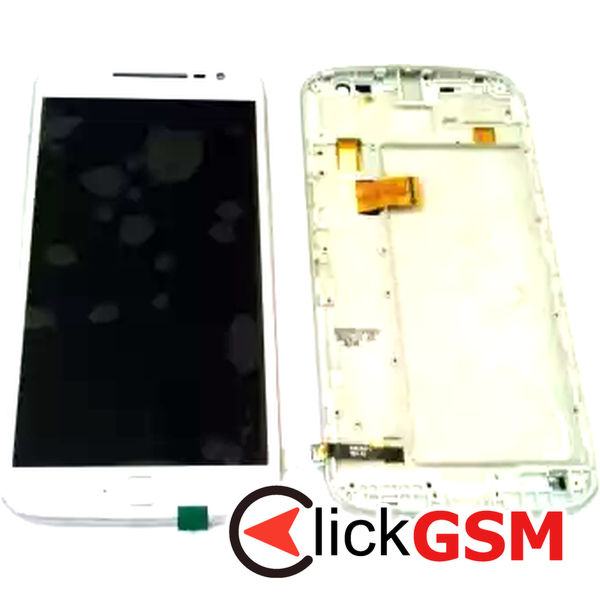 Piesa Piesa Display Cu Touchscreen Si Rama Alb Motorola Moto G4 Plus 31lq