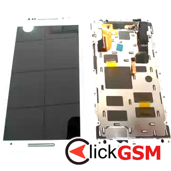 Piesa Display Cu Touchscreen Si Rama Alb Motorola Moto X 2nd Gen 31mu