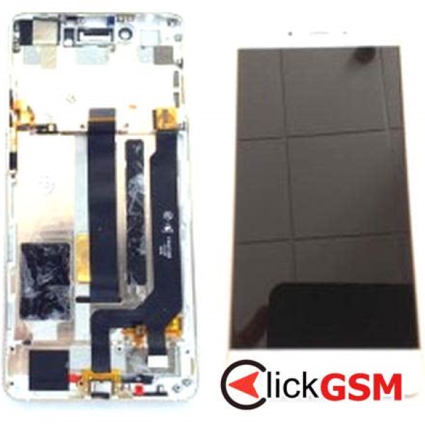 Piesa Display Cu Touchscreen Si Rama Alb Nubia Z11 2n75