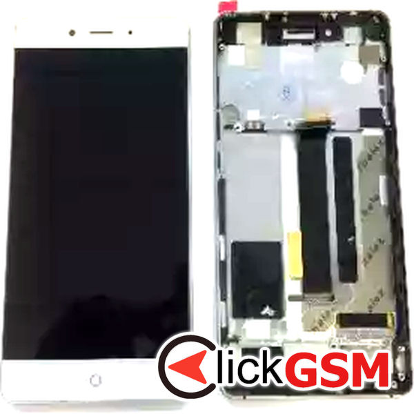 Piesa Display Cu Touchscreen Si Rama Alb Nubia Z11 2n7d