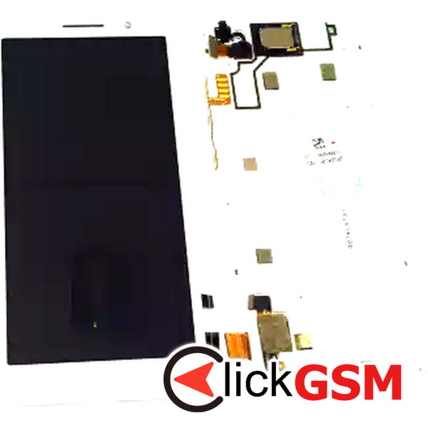 Piesa Piesa Display Cu Touchscreen Si Rama Alb Portocaliu Alcatel 1 2k96