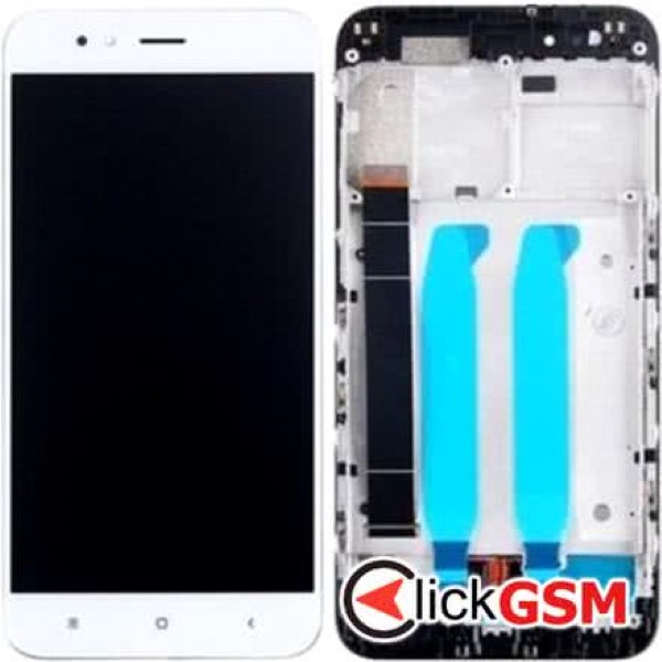 Piesa Piesa Display Cu Touchscreen Si Rama Alb Xiaomi Mi A1 1g1f