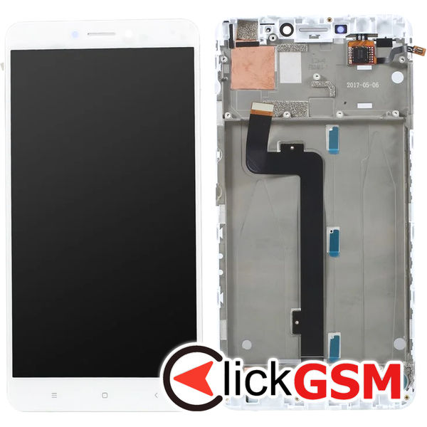 Piesa Display Cu Touchscreen Si Rama Alb Xiaomi Mi Max 2 4wj4