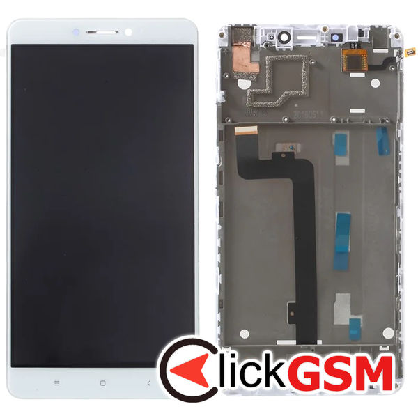 Piesa Piesa Display Cu Touchscreen Si Rama Alb Xiaomi Mi Max 4xob