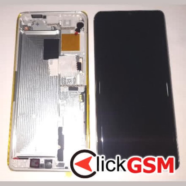 Piesa Display Cu Touchscreen Si Rama Alb Xiaomi Mi Note 10 38rw