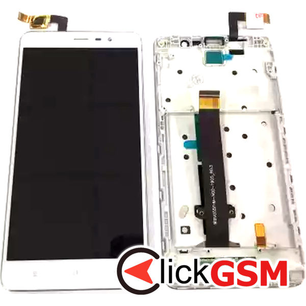 Piesa Display Cu Touchscreen Si Rama Alb Xiaomi Redmi Note 3 3a6b