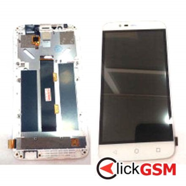 Piesa Piesa Display Cu Touchscreen Si Rama Alb Zte Blade A310 2n25