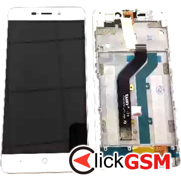 Piesa Display Cu Touchscreen Si Rama Alb Zte Blade X3 2n9w