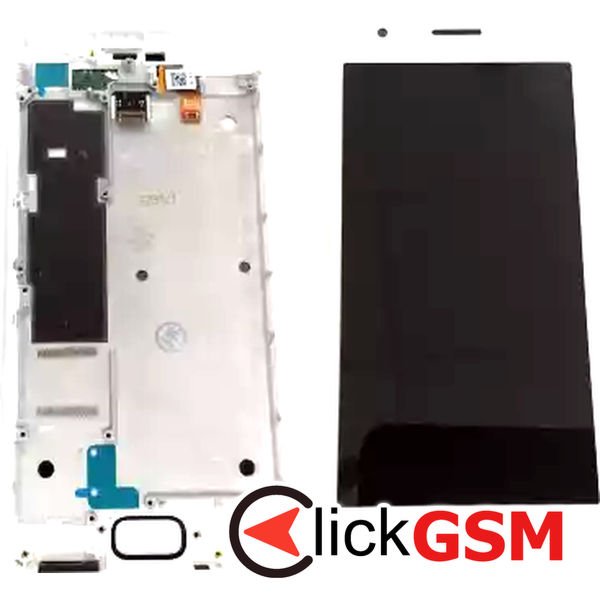 Piesa Display Cu Touchscreen Si Rama Alb Zuk Z2 34lr