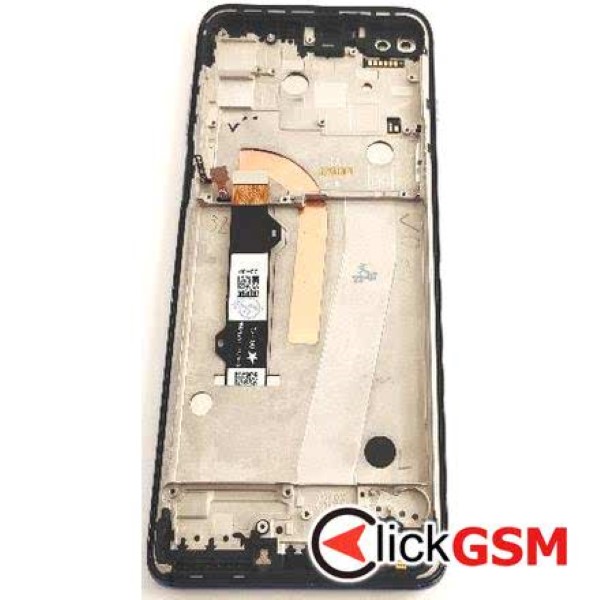 Piesa Display Cu Touchscreen Si Rama Albastru Motorola Moto G100 31n3