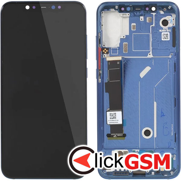 Piesa Display Cu Touchscreen Si Rama Albastru Xiaomi Mi 8 4wc1