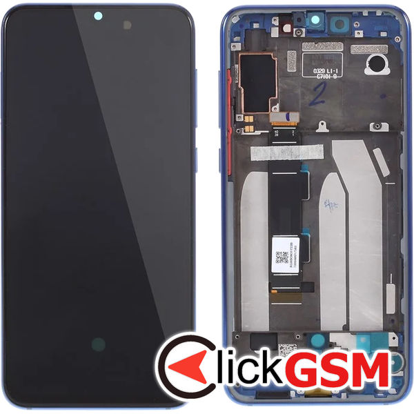 Piesa Piesa Display Cu Touchscreen Si Rama Albastru Xiaomi Mi 9 Se 4wf9