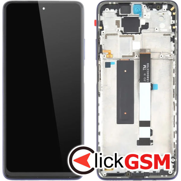 Piesa Display Cu Touchscreen Si Rama Albastru Xiaomi Redmi Note 9 Pro 4xli