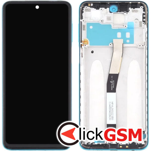 Piesa Display Cu Touchscreen Si Rama Albastru Xiaomi Redmi Note 9s 4xly