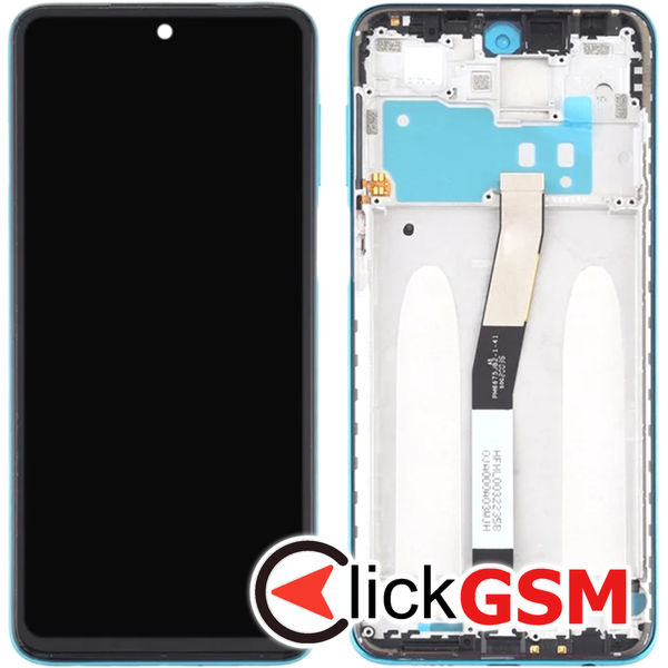 Piesa Piesa Display Cu Touchscreen Si Rama Albastru Xiaomi Redmi Note 9s 4xml