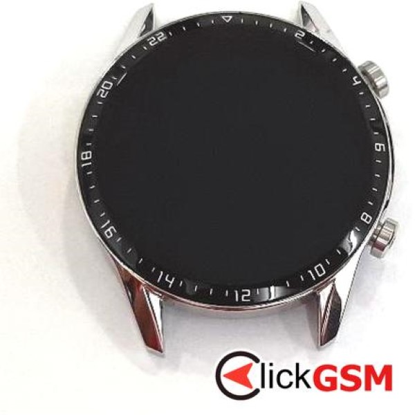 Piesa Display Cu Touchscreen Si Rama Argintiu Huawei Watch Gt2 46mm 2j6i