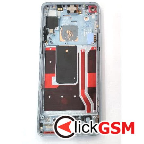 Piesa Display Cu Touchscreen Si Rama Argintiu Oneplus 8t F95