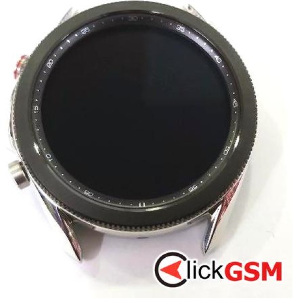 Piesa Display Cu Touchscreen Si Rama Argintiu Samsung Galaxy Watch 3 45mm 2jao