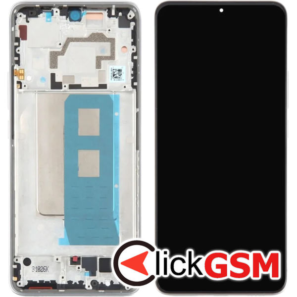 Piesa Display Cu Touchscreen Si Rama Argintiu Xiaomi Redmi K60 5g 4x5l