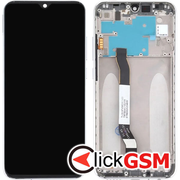 Piesa Display Cu Touchscreen Si Rama Argintiu Xiaomi Redmi Note 8 4xiq